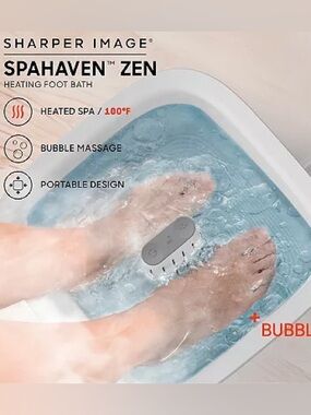 Sharper image heated foot bath